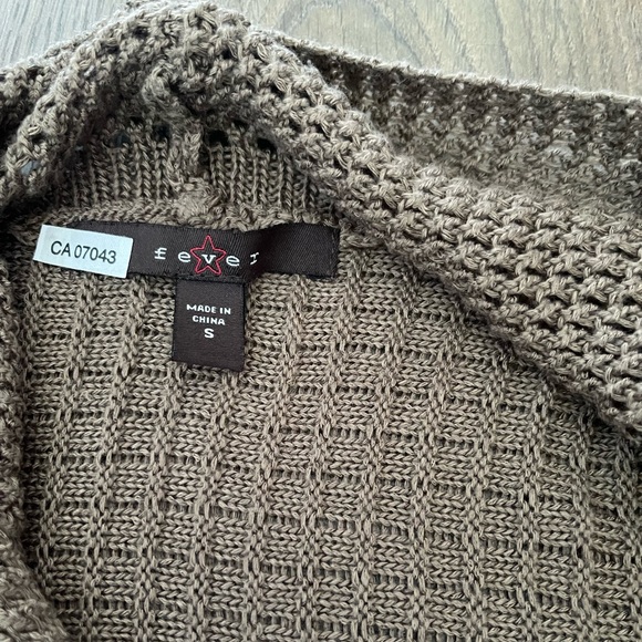 Fever Brown Flowy Cardigan - Picture 3 of 3